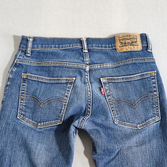 Levi's 511 jeans men's youth size 16 reg / W28/L28 denim blue slim fit straight - Picture 4 of 13